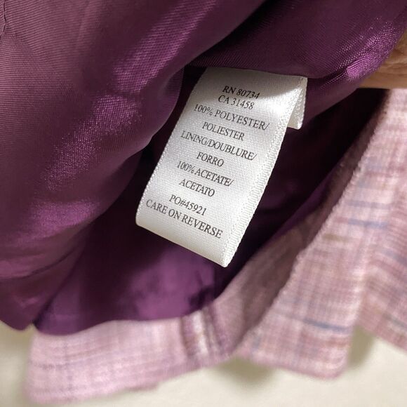 To the max skirt Medium M 6 purple pink pockets layered Tweeted an - Picture 6 of 10